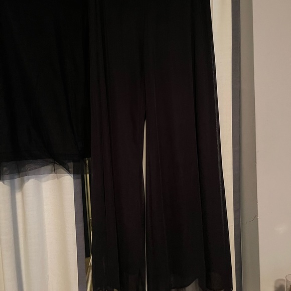 Simply Vera Wang Lace Top And Wide Legs Pants - Picture 2 of 7